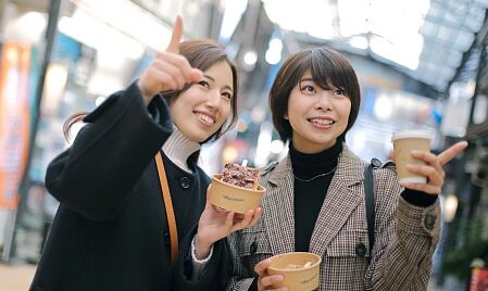 aa 仲見世アーケードの中の街歩きも最適